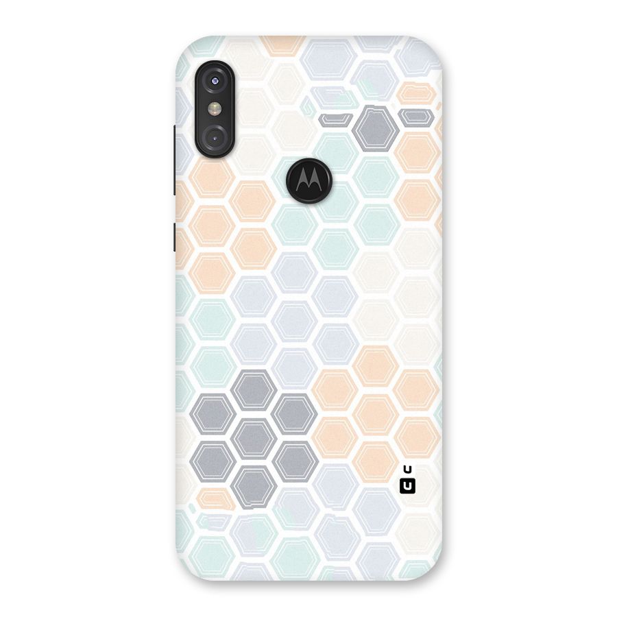 Light Hexagons Back Case for Motorola One Power