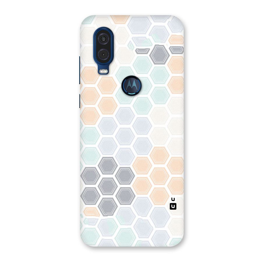 Light Hexagons Back Case for Motorola One Vision