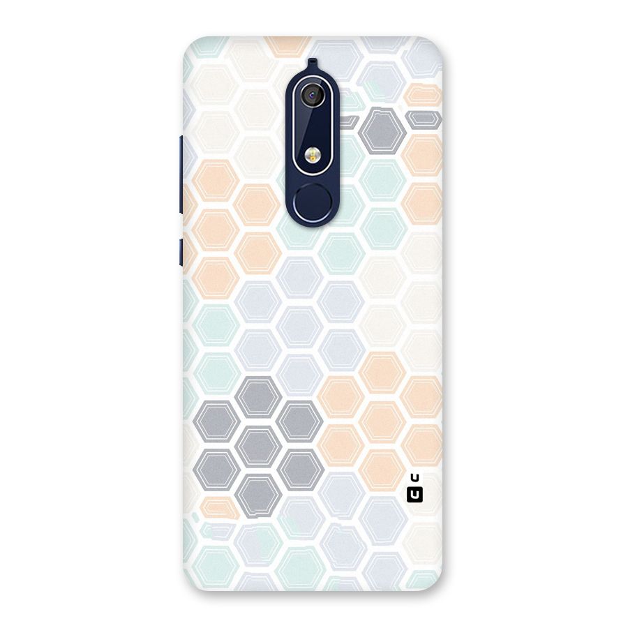 Light Hexagons Back Case for Nokia 5.1