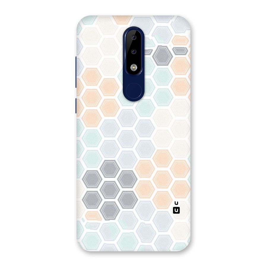 Light Hexagons Back Case for Nokia 5.1 Plus