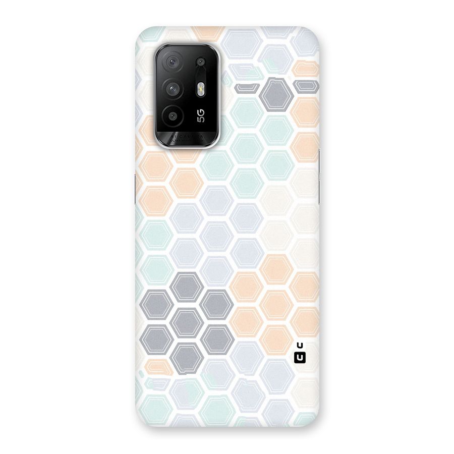 Light Hexagons Back Case for Oppo F19 Pro Plus 5G