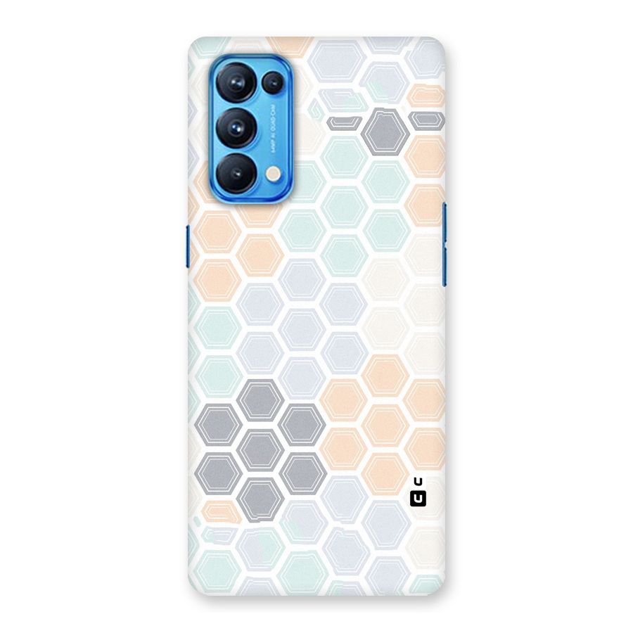 Light Hexagons Back Case for Oppo Reno5 Pro 5G