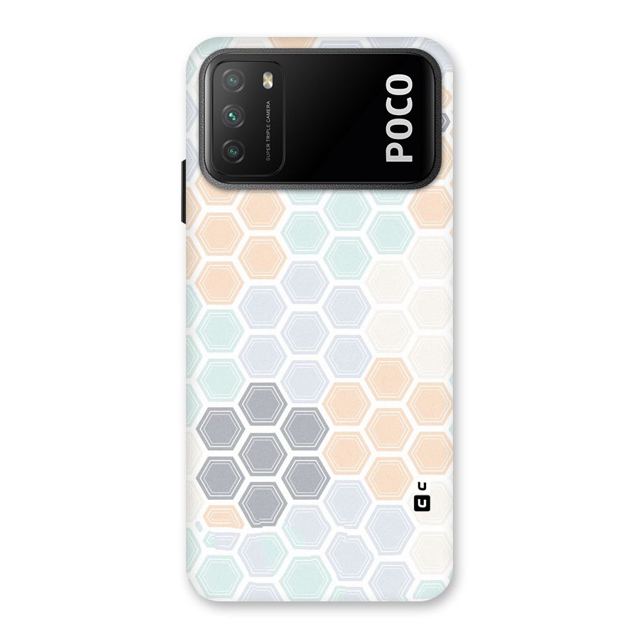 Light Hexagons Back Case for Poco M3