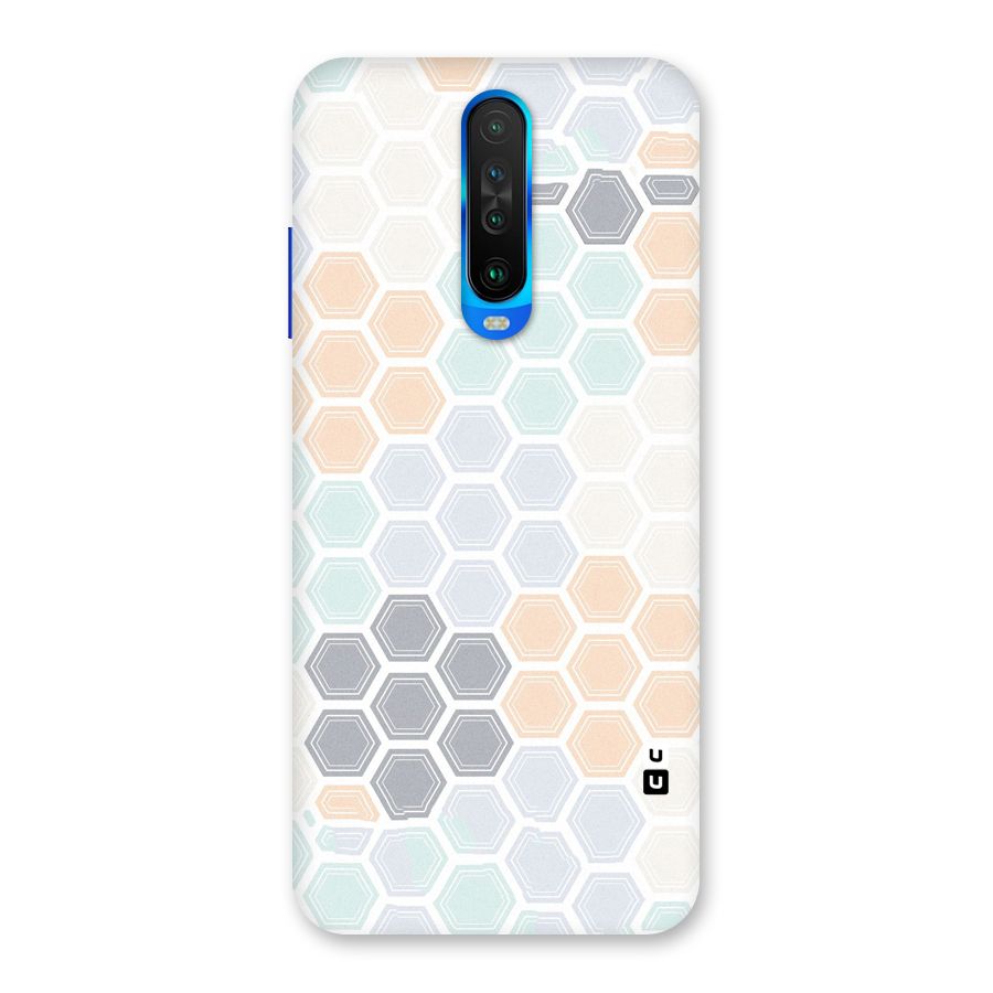 Light Hexagons Back Case for Poco X2