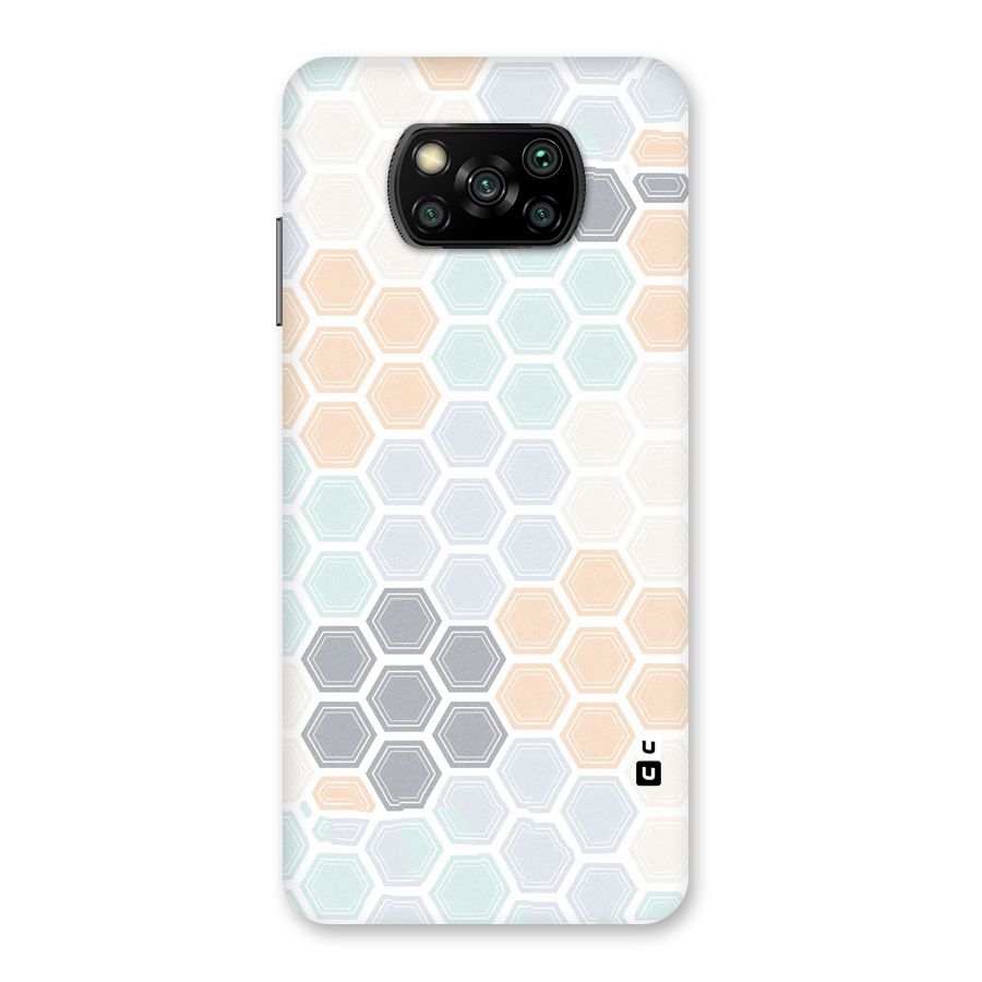 Light Hexagons Back Case for Poco X3