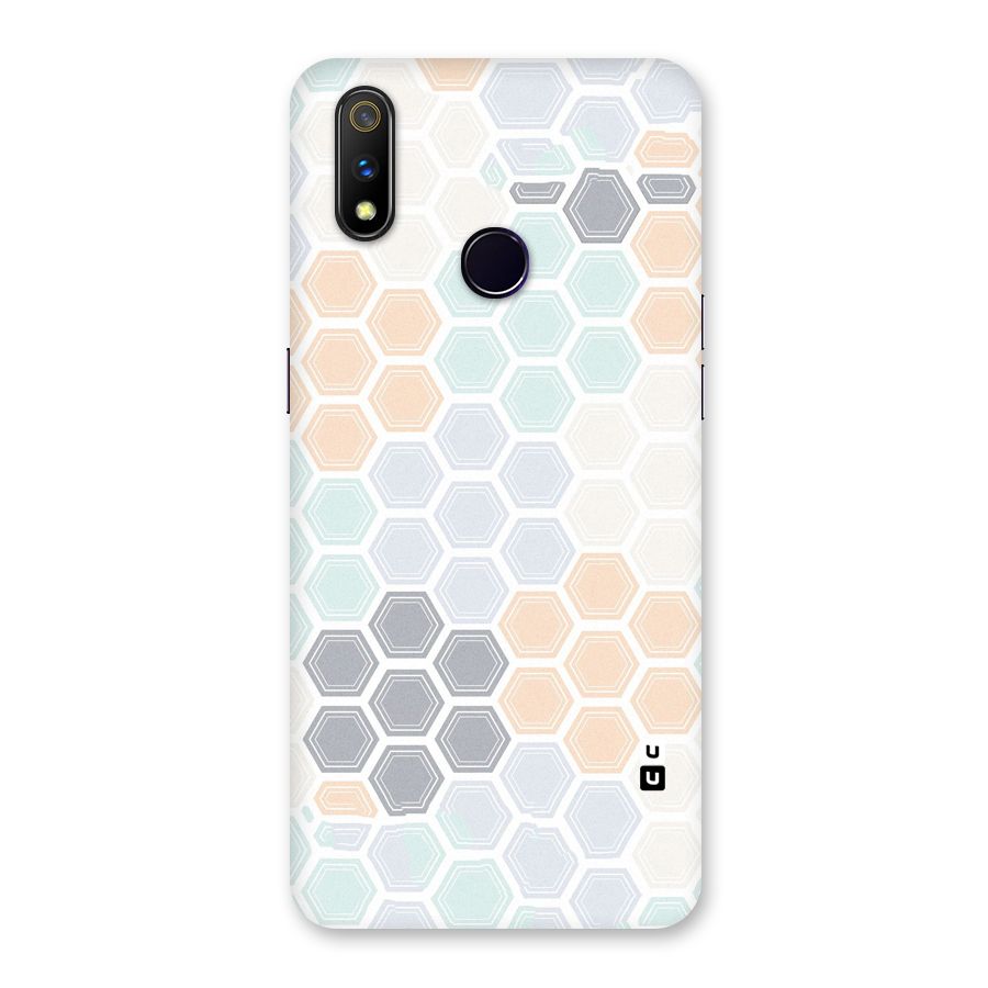 Light Hexagons Back Case for Realme 3 Pro