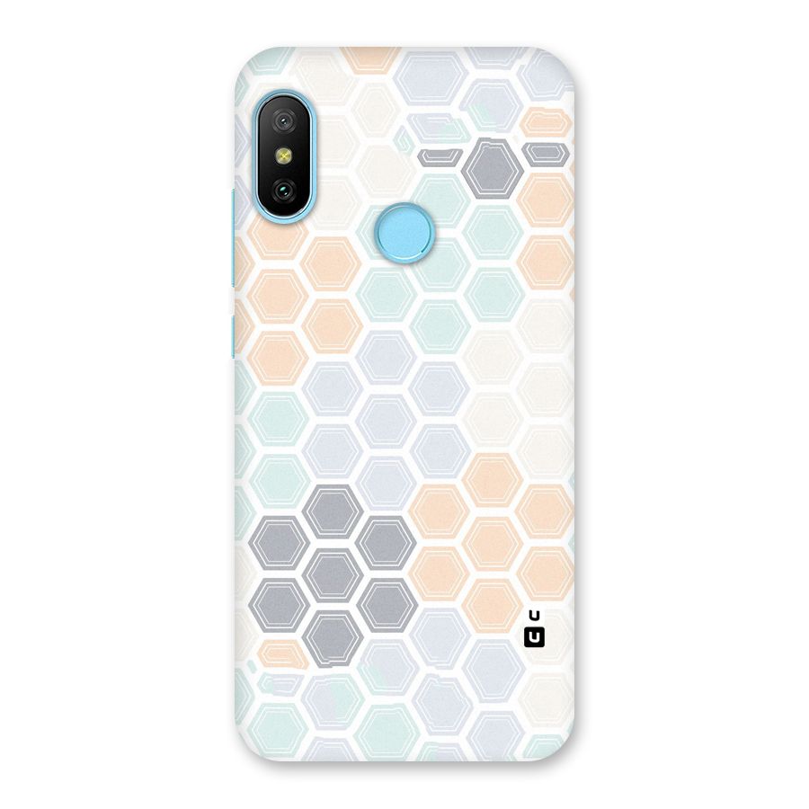 Light Hexagons Back Case for Redmi 6 Pro