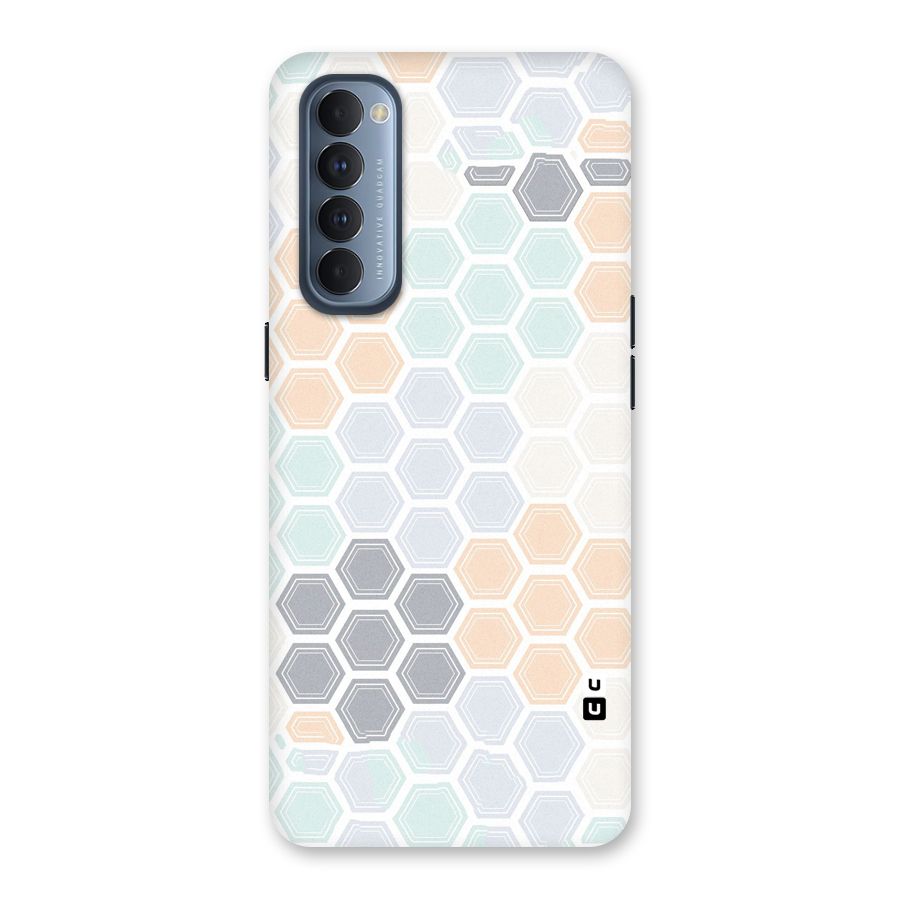Light Hexagons Back Case for Reno4 Pro