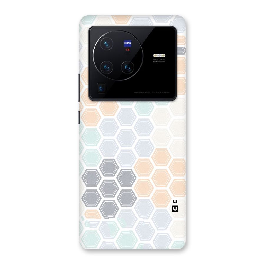 Light Hexagons Back Case for Vivo X80 Pro