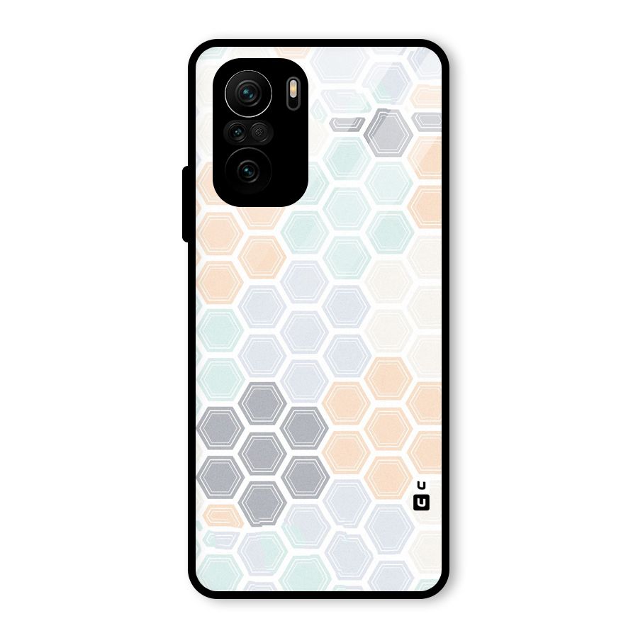 Light Hexagons Glass Back Case for Mi 11X Pro