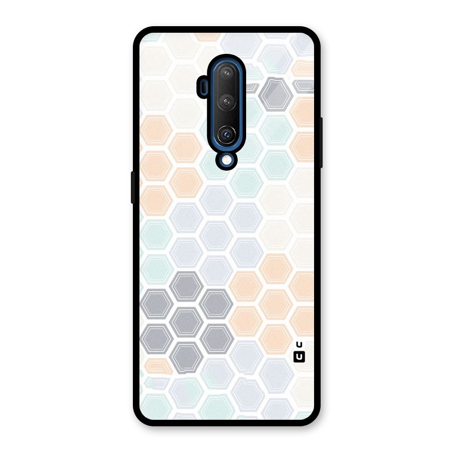 Light Hexagons Glass Back Case for OnePlus 7T Pro