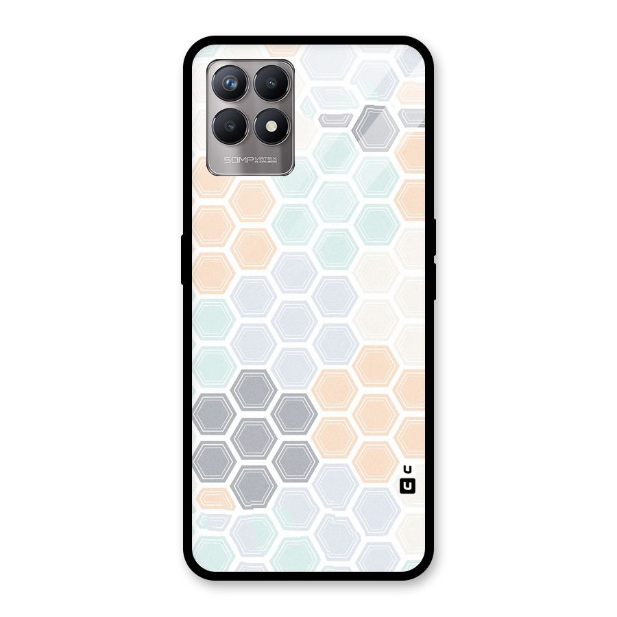 Light Hexagons Glass Back Case for Realme Narzo 50