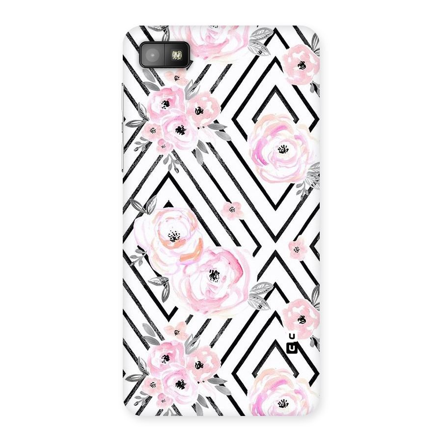 Light Pastel Flowers Design Back Case for Blackberry Z10