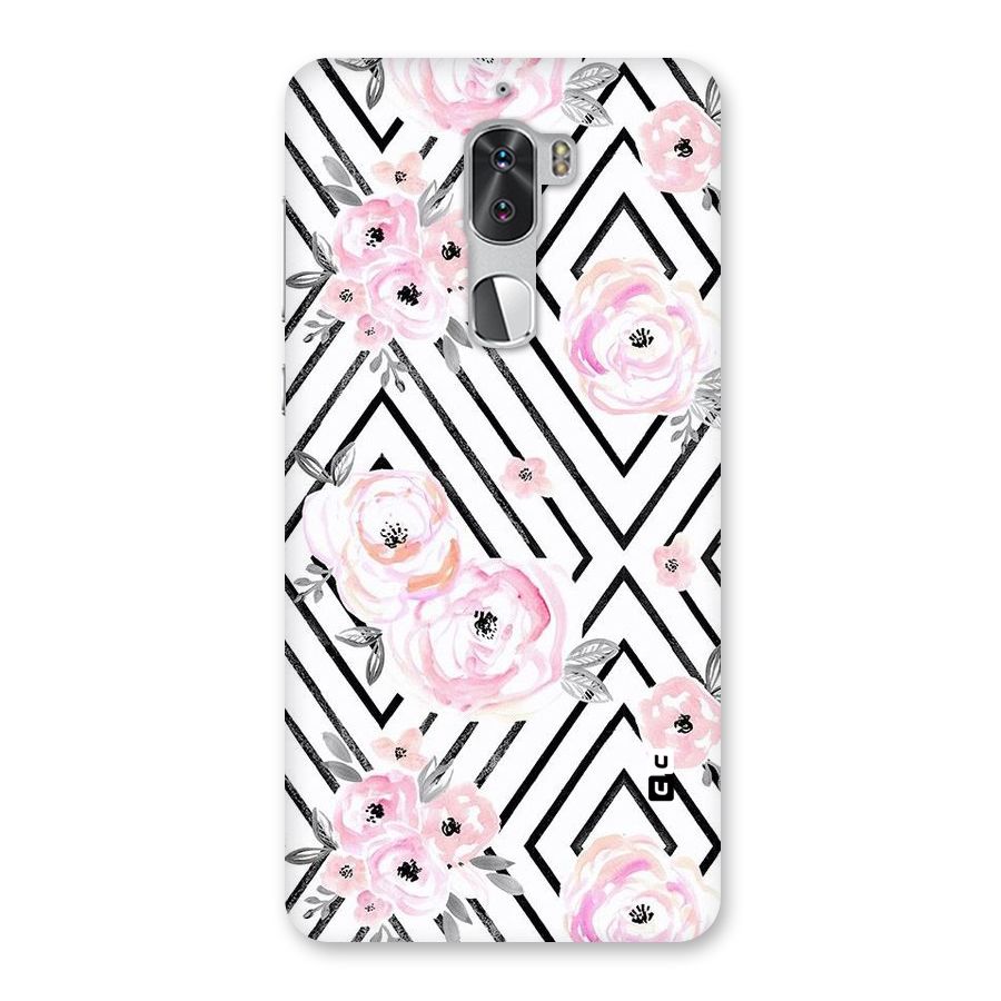 Light Pastel Flowers Design Back Case for Coolpad Cool 1