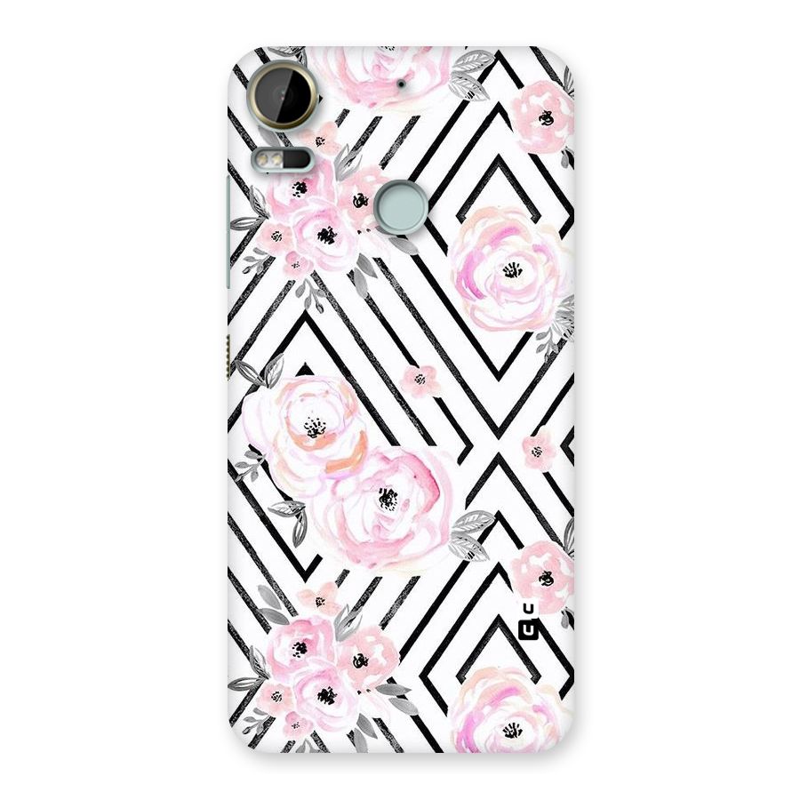 Light Pastel Flowers Design Back Case for Desire 10 Pro