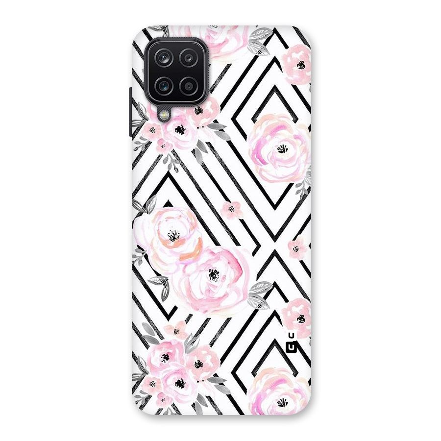 Light Pastel Flowers Design Back Case for Galaxy A12