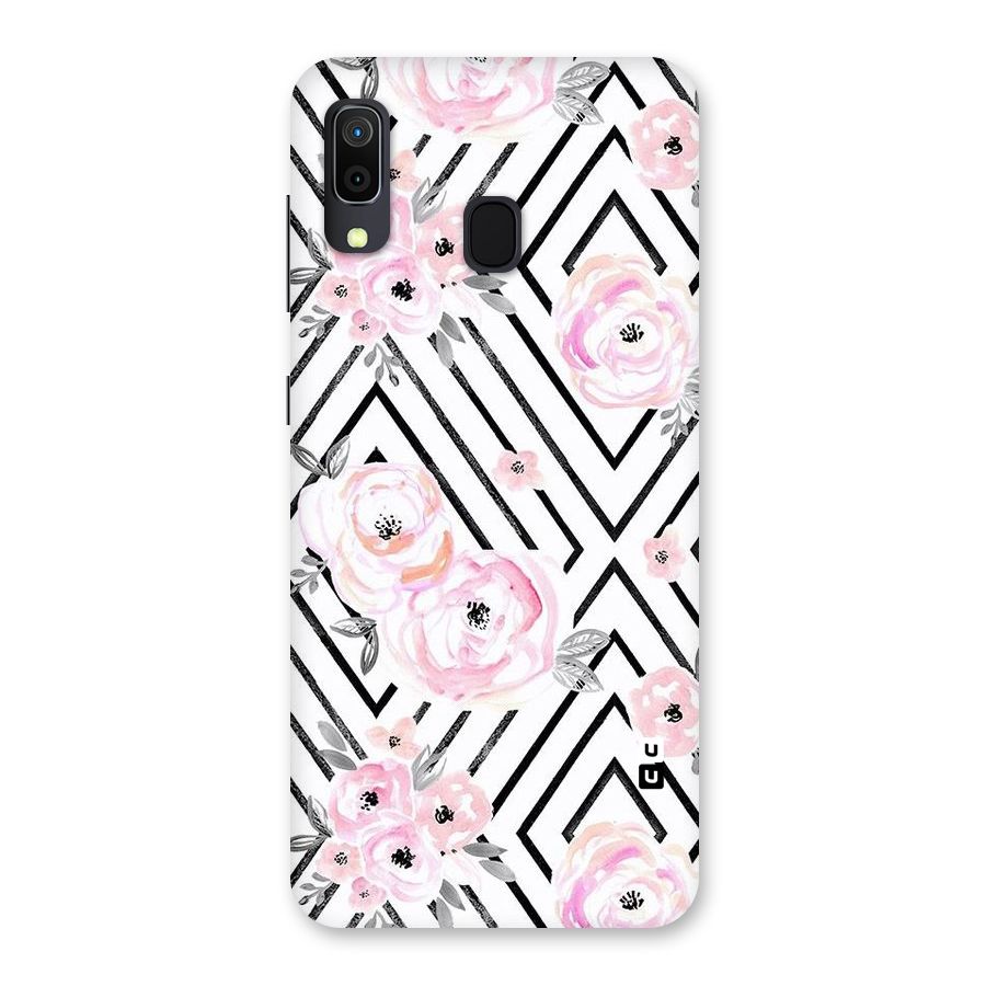 Light Pastel Flowers Design Back Case for Galaxy A20