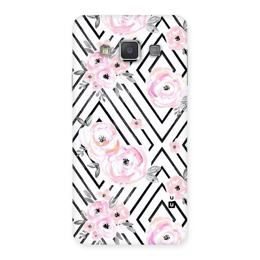 Light Pastel Flowers Design Back Case for Galaxy A3