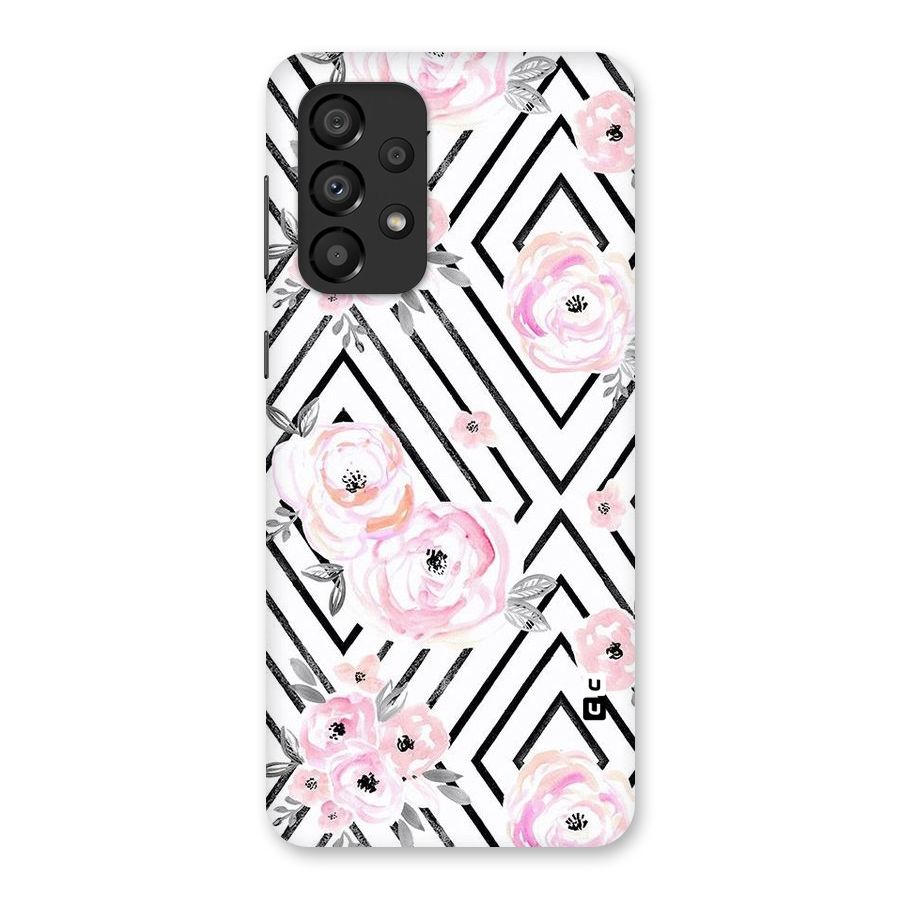 Light Pastel Flowers Design Back Case for Galaxy A33 5G