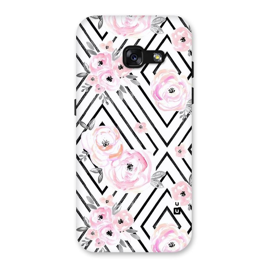 Light Pastel Flowers Design Back Case for Galaxy A3 (2017)
