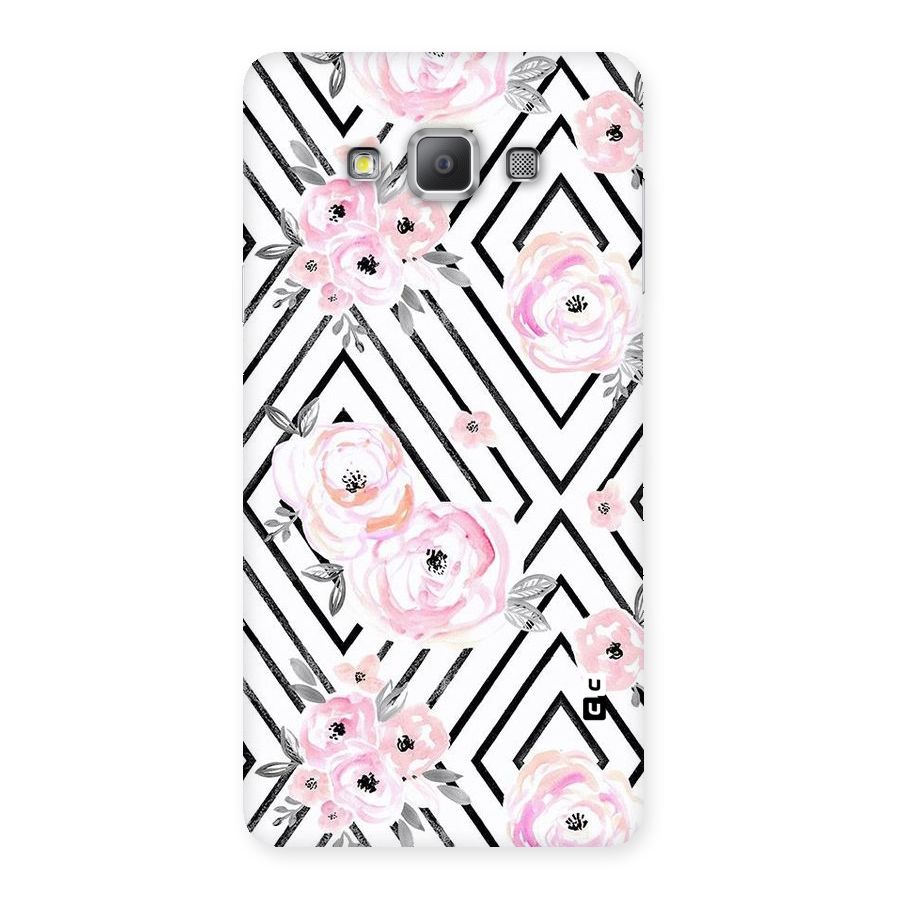Light Pastel Flowers Design Back Case for Galaxy A7