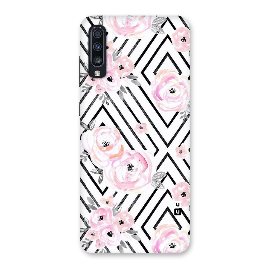 Light Pastel Flowers Design Back Case for Galaxy A70