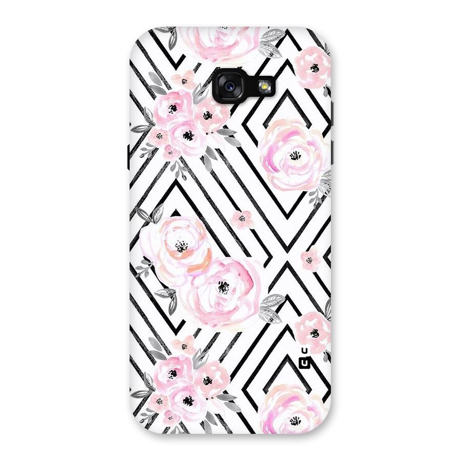 Light Pastel Flowers Design Back Case for Galaxy A7 (2017)
