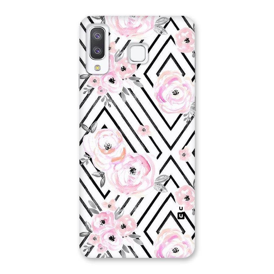 Light Pastel Flowers Design Back Case for Galaxy A8 Star