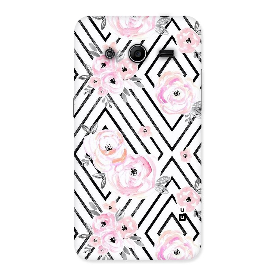 Light Pastel Flowers Design Back Case for Galaxy Core 2
