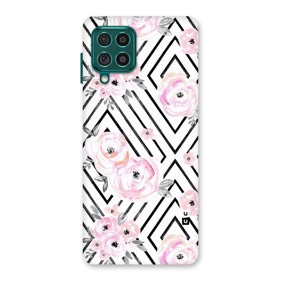 Light Pastel Flowers Design Back Case for Galaxy F62