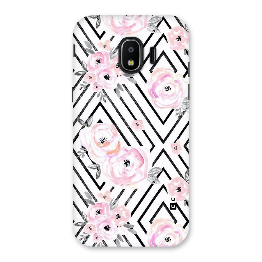 Light Pastel Flowers Design Back Case for Galaxy J2 Pro 2018