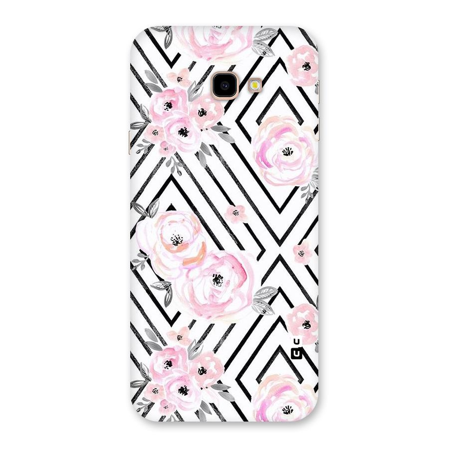 Light Pastel Flowers Design Back Case for Galaxy J4 Plus