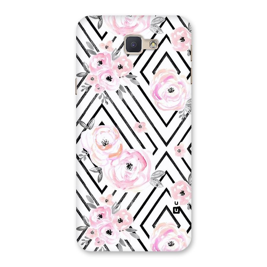 Light Pastel Flowers Design Back Case for Galaxy J5 Prime