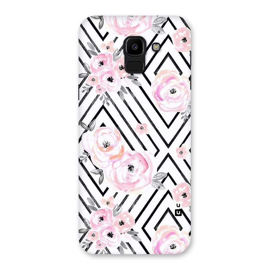 Light Pastel Flowers Design Back Case for Galaxy J6