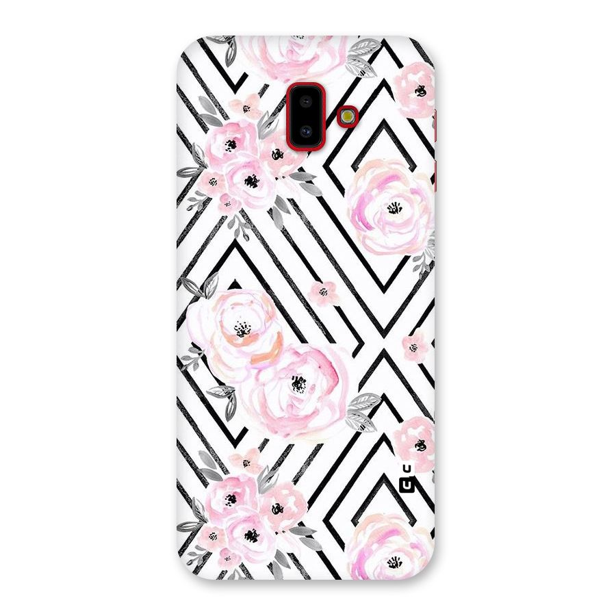 Light Pastel Flowers Design Back Case for Galaxy J6 Plus