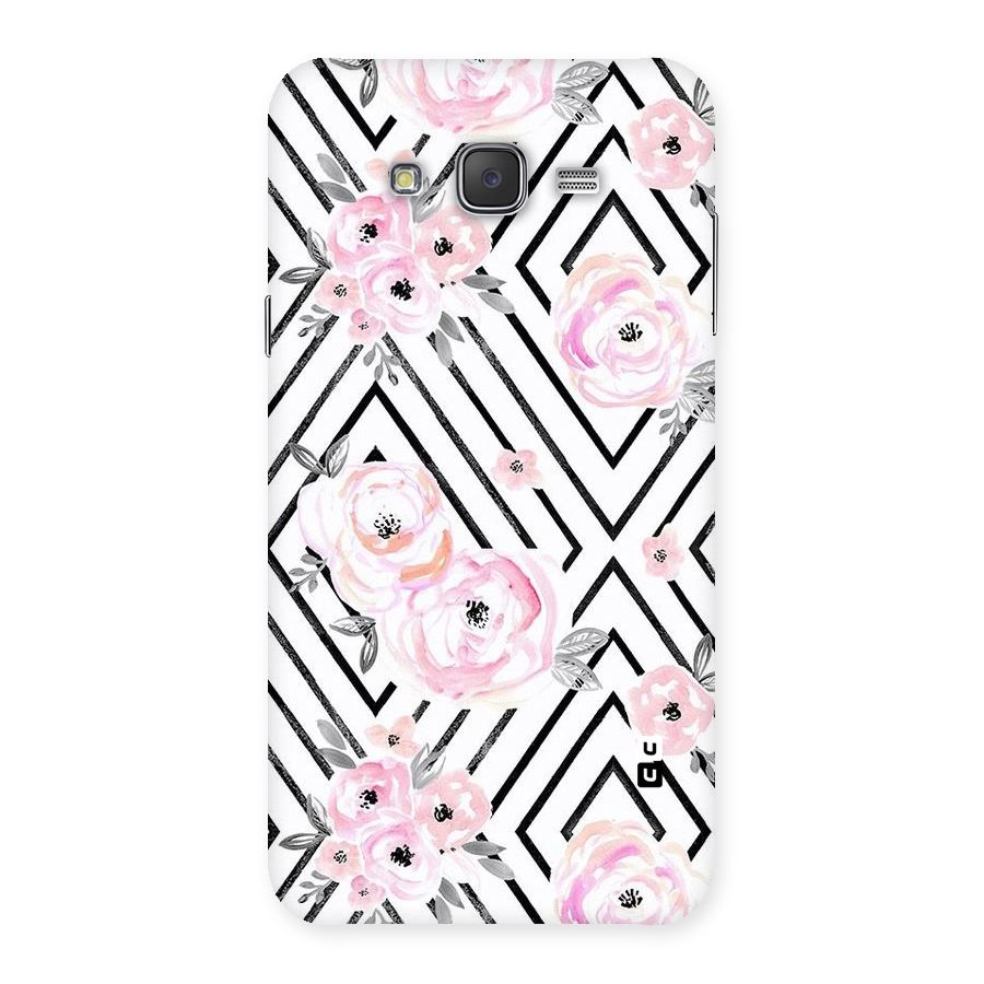 Light Pastel Flowers Design Back Case for Galaxy J7