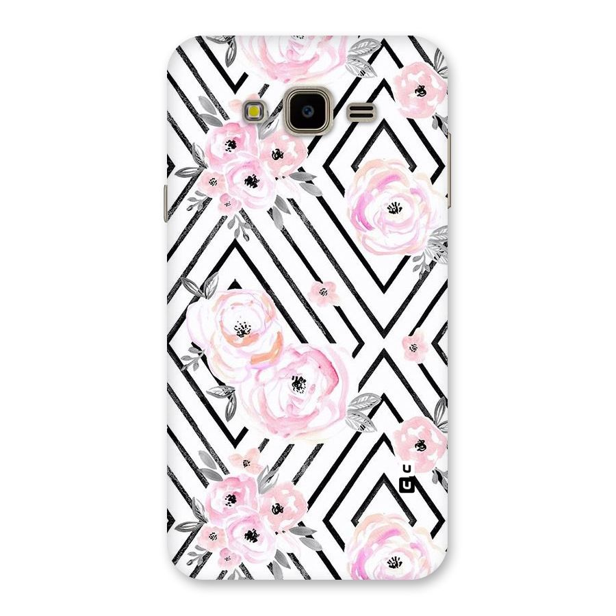 Light Pastel Flowers Design Back Case for Galaxy J7 Nxt