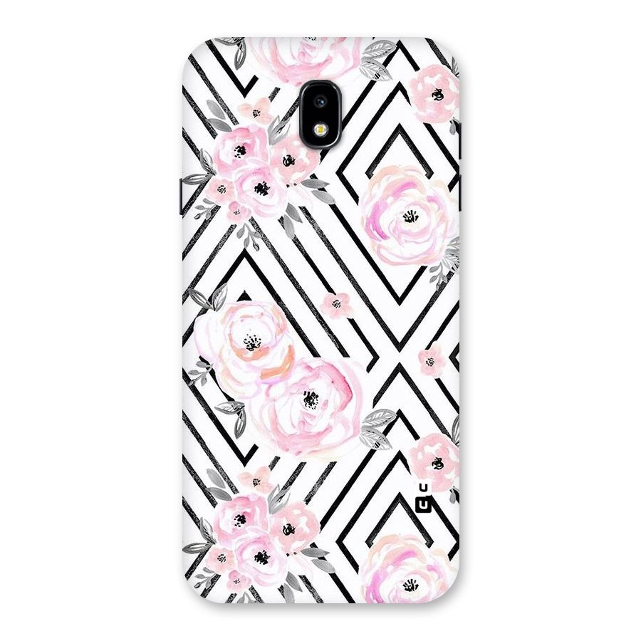 Light Pastel Flowers Design Back Case for Galaxy J7 Pro