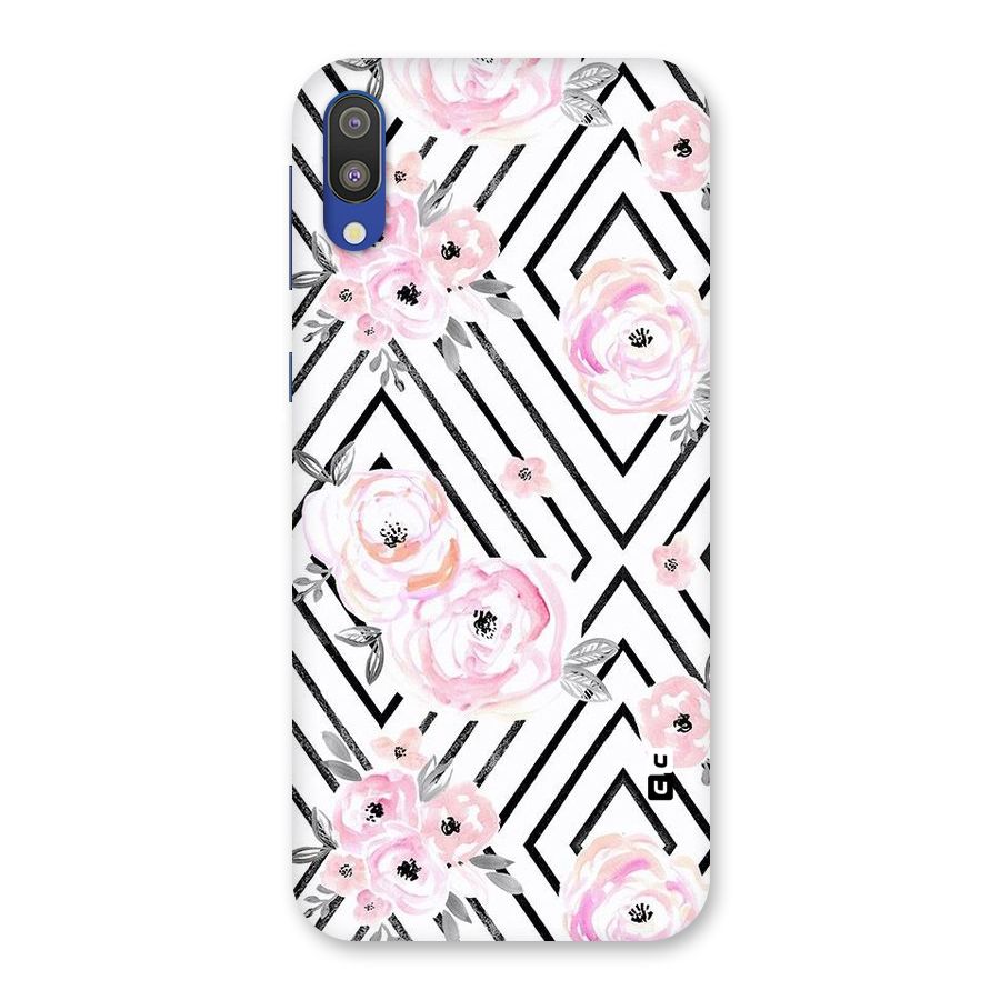 Light Pastel Flowers Design Back Case for Galaxy M10