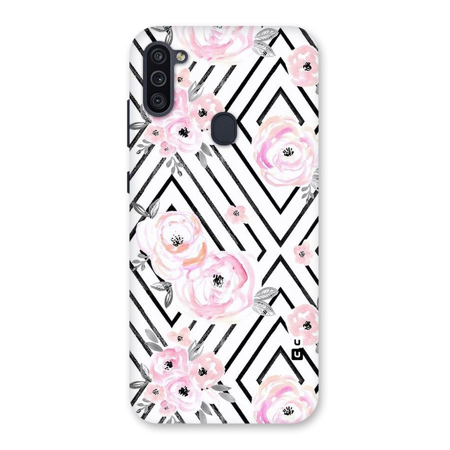 Light Pastel Flowers Design Back Case for Galaxy M11