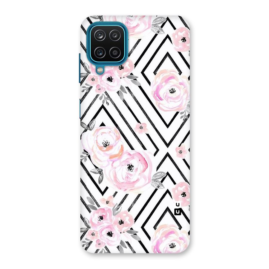 Light Pastel Flowers Design Back Case for Galaxy M12