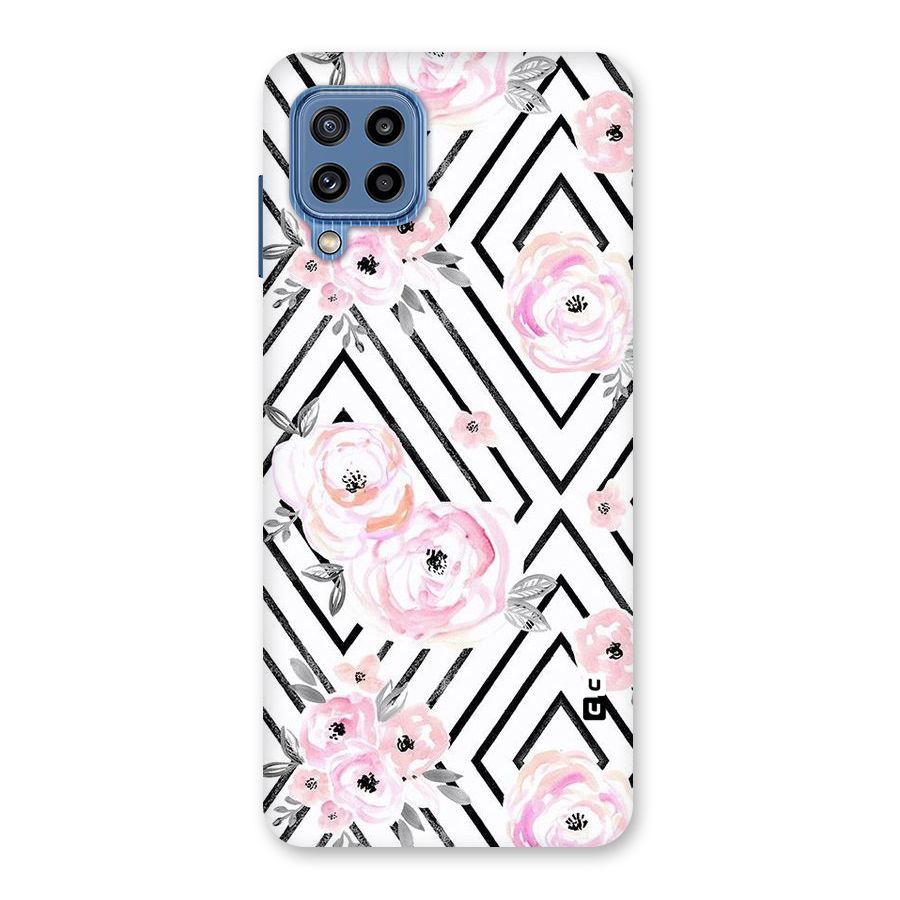 Light Pastel Flowers Design Back Case for Galaxy M32