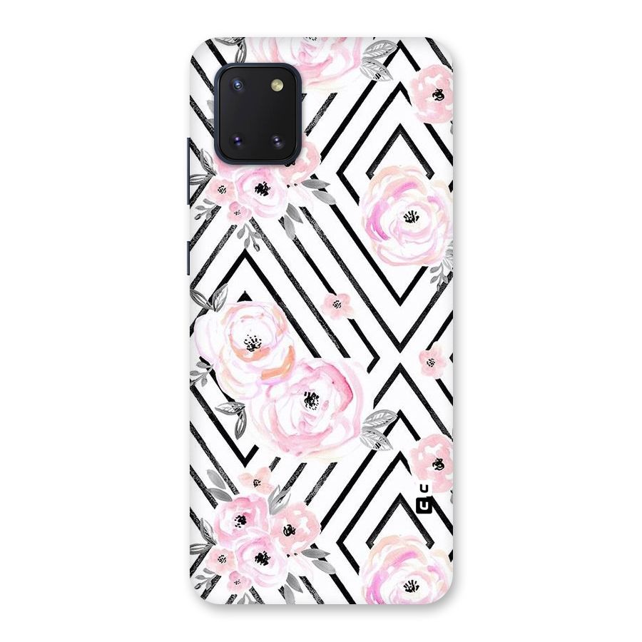 Light Pastel Flowers Design Back Case for Galaxy Note 10 Lite