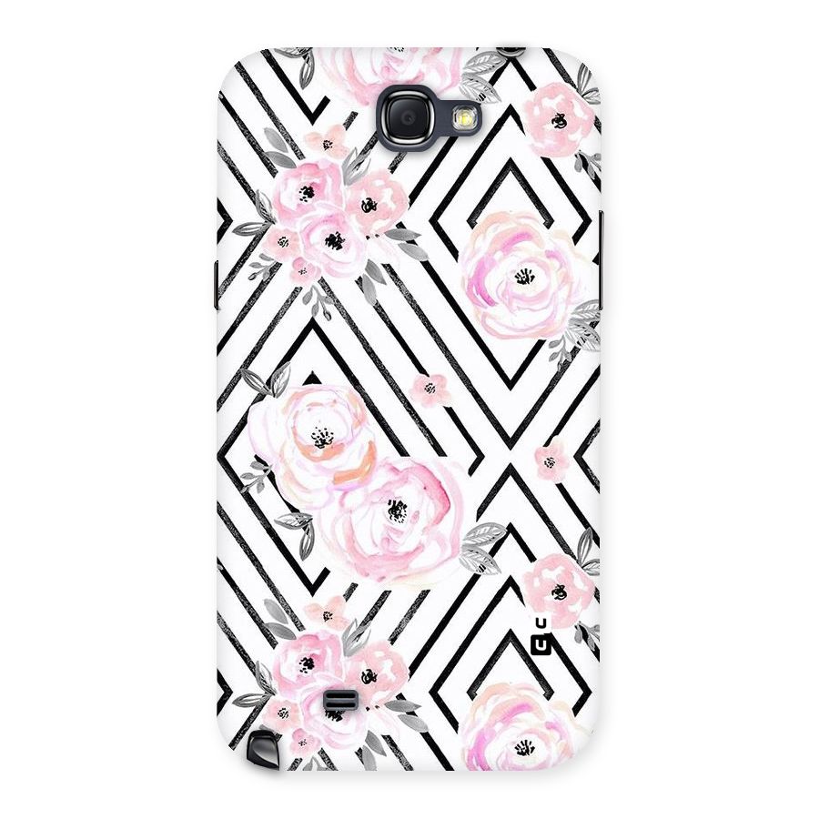 Light Pastel Flowers Design Back Case for Galaxy Note 2