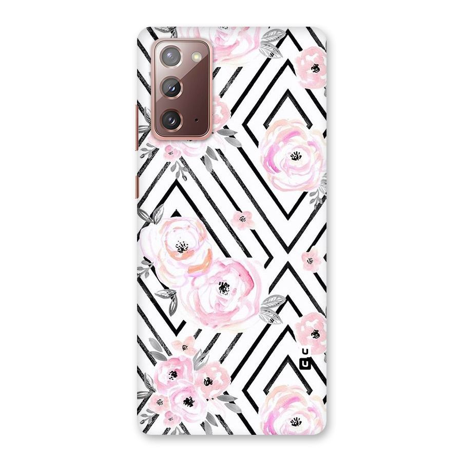 Light Pastel Flowers Design Back Case for Galaxy Note 20