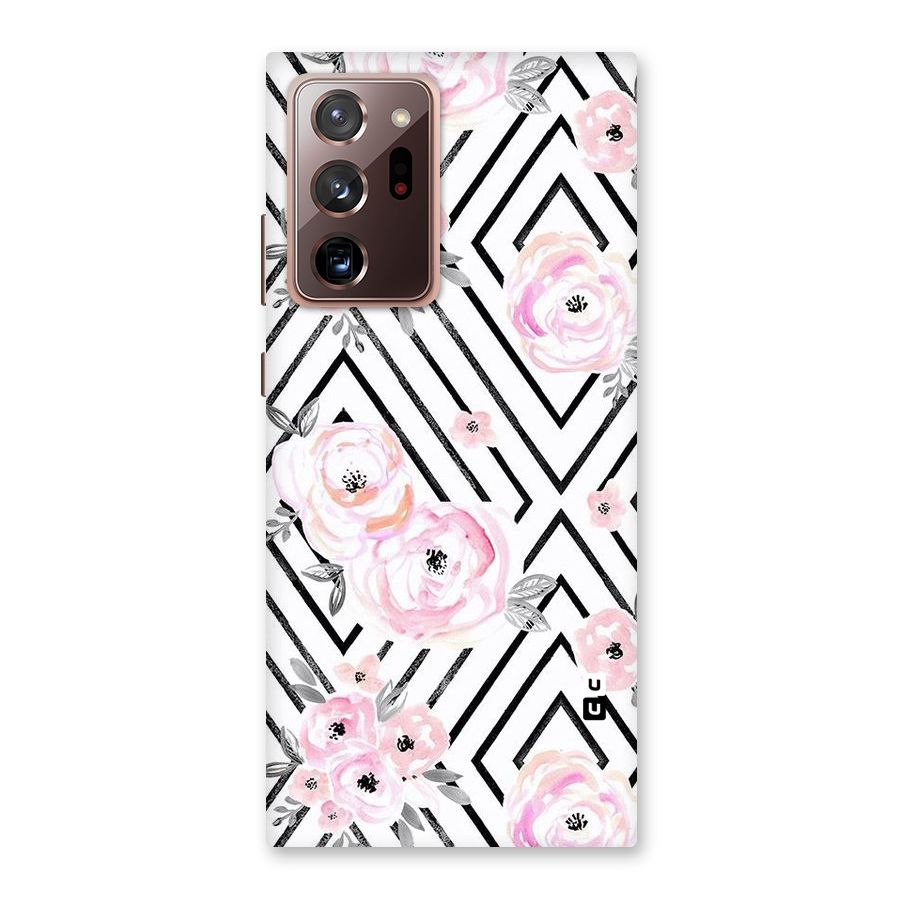 Light Pastel Flowers Design Back Case for Galaxy Note 20 Ultra