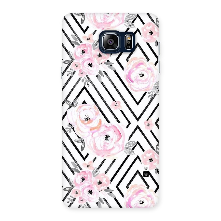 Light Pastel Flowers Design Back Case for Galaxy Note 5