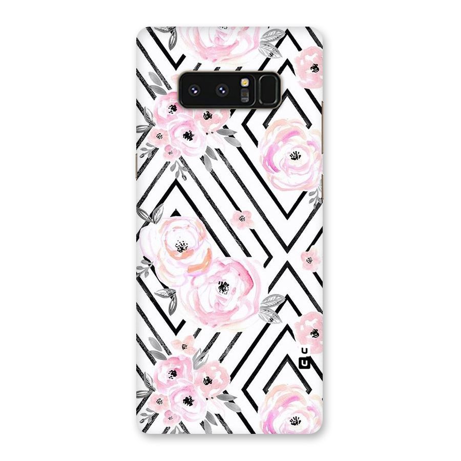 Light Pastel Flowers Design Back Case for Galaxy Note 8
