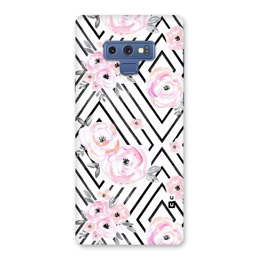 Light Pastel Flowers Design Back Case for Galaxy Note 9