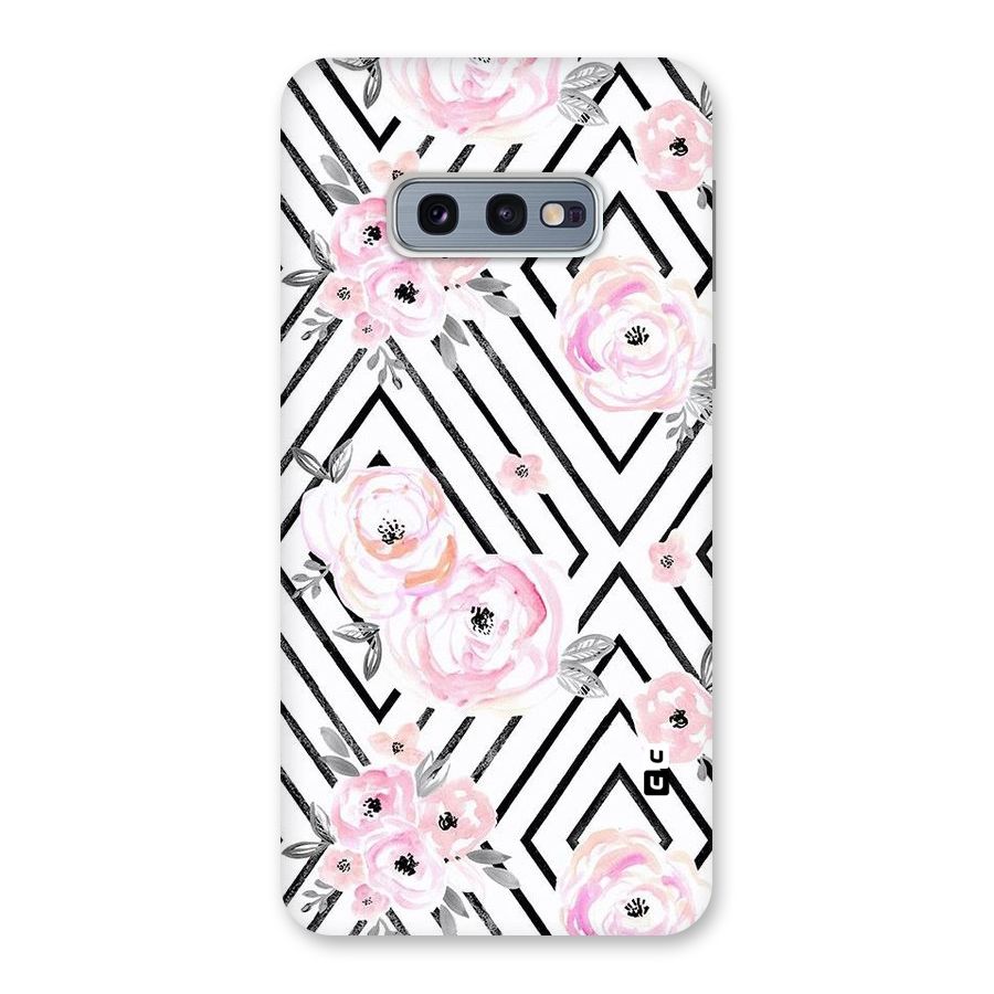 Light Pastel Flowers Design Back Case for Galaxy S10e
